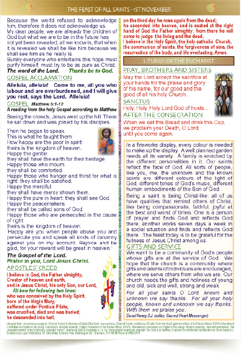 All Saints MISSALETTE