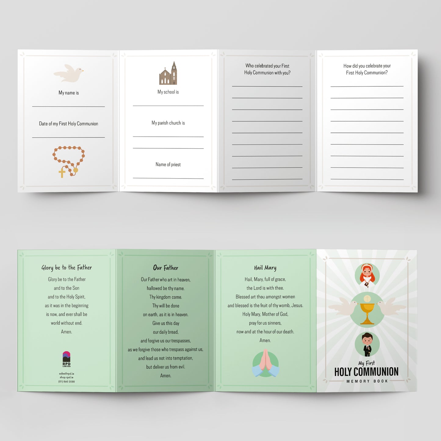 My First Holy Communion Keepsake Card