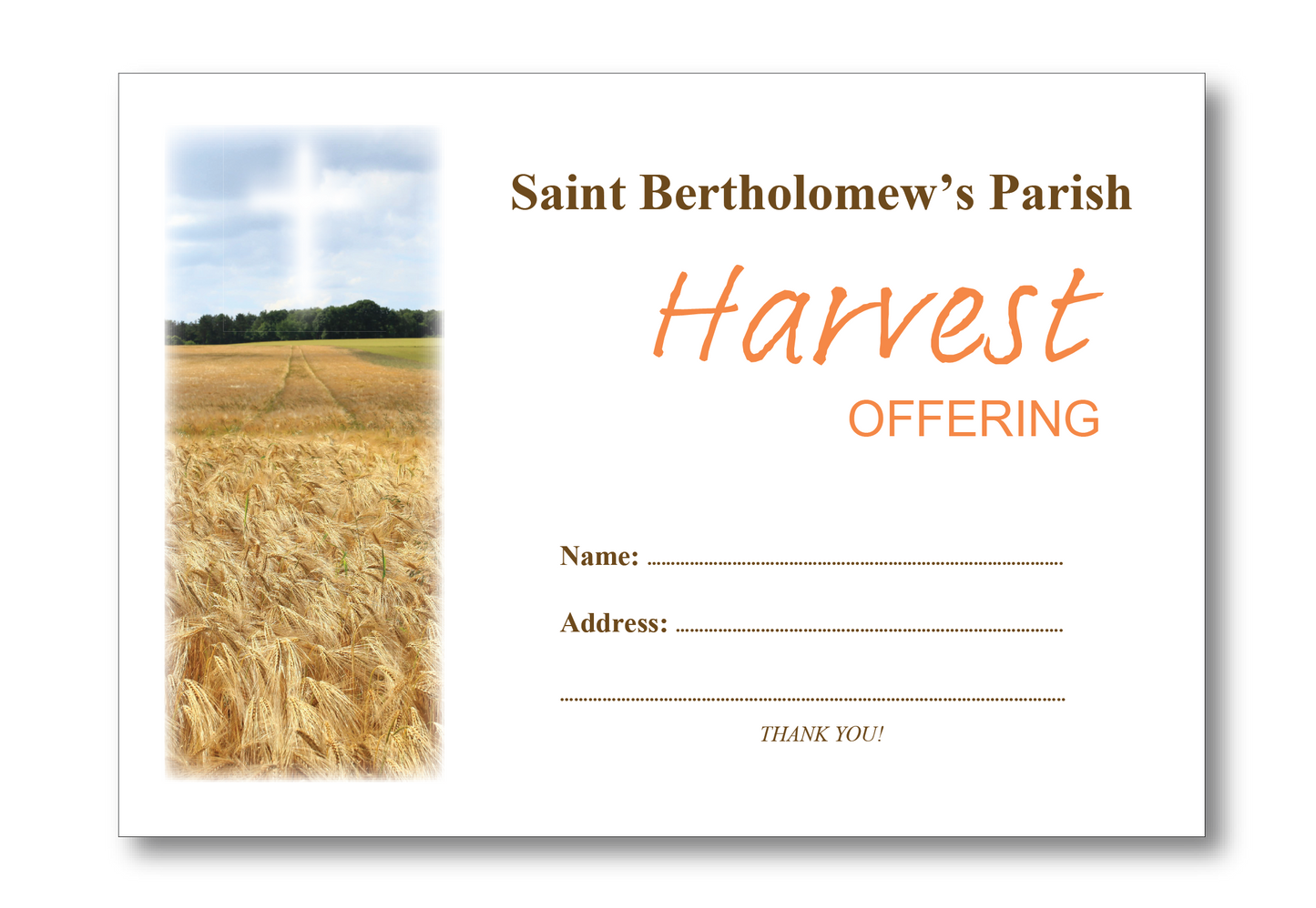 HARVEST Full Colour C6 Envelope