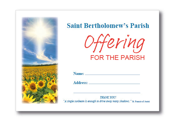 Summer Sunflower Field C6 Envelope