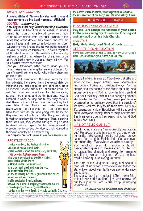 The Epiphany MISSALETTE