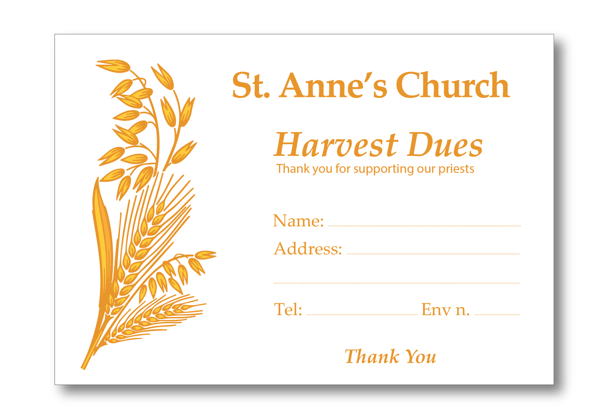 Harvest Envelopes