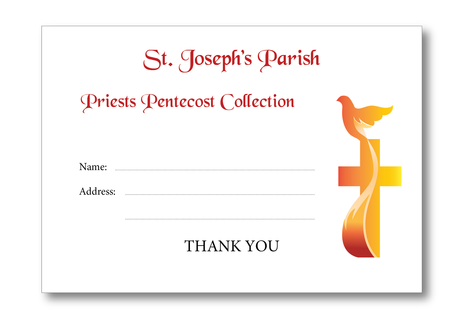 Pentecost Envelopes