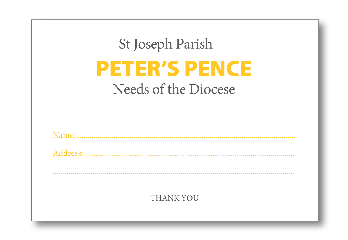 Peter's Pence Envelopes