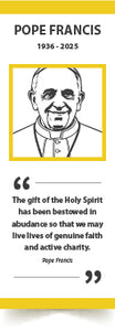 POPE FRANCIS Holy Spirit BOOKMARK