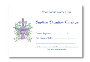 BAPTISM C6 Envelope FULL COLOUR