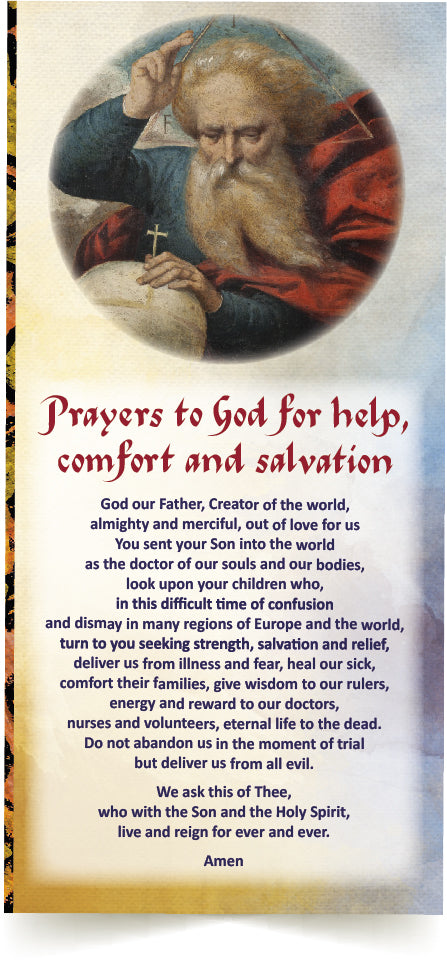 COMFORT AND SALVATION Prayer Card