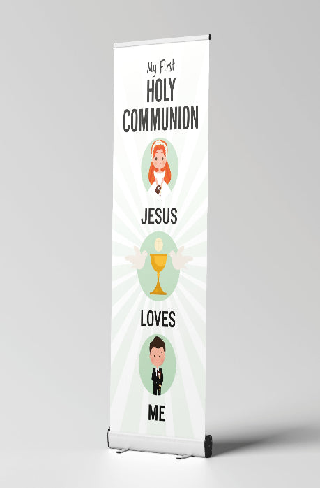 My First Holy Communion Pull Up Banner