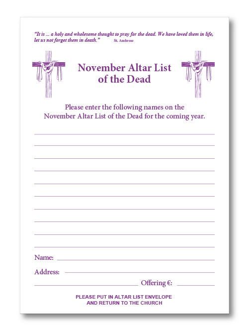 CROSS November Offering A5 Sheet