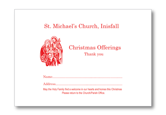 Christmas Dues Single Colour - Mary, Joseph, Jesus