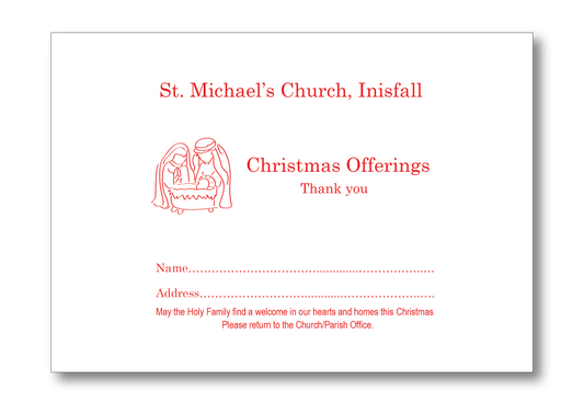 Christmas Dues Single Colour - Nativity Drawing