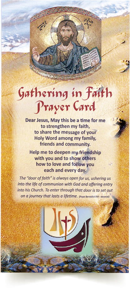 GATHERING IN FAITH Prayer Card