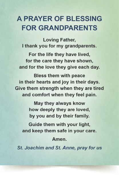 GRANDPARENTS A6 Prayer Card