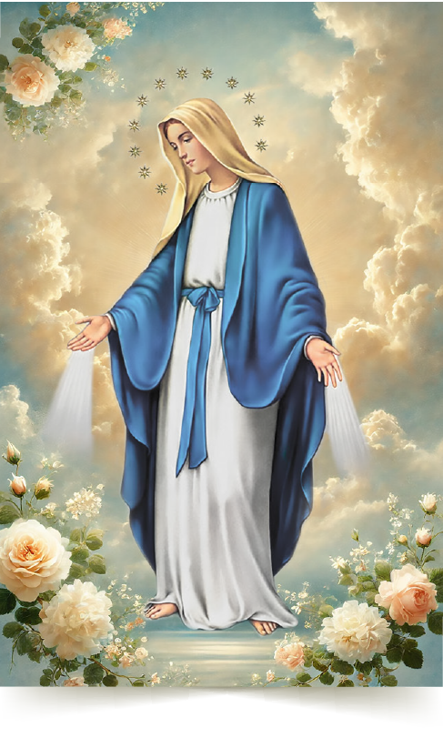 Hail Mary Prayer Card