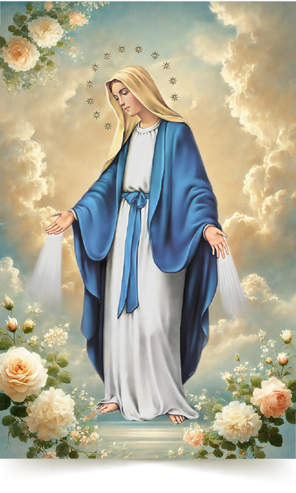 Hail Mary Prayer Card