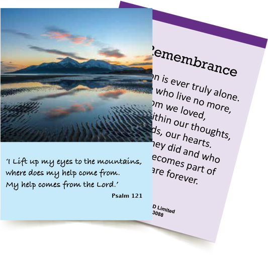 IN REMEMBRANCE Prayer Card