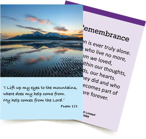 IN REMEMBRANCE Prayer Card