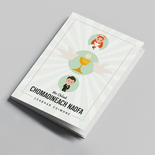 My First Holy Communion Keepsake Card As Gaeilge