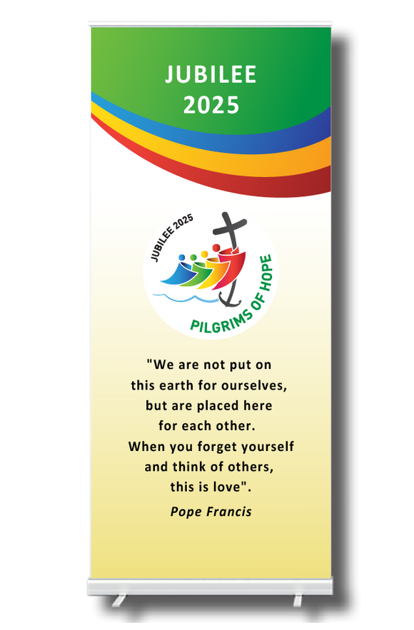 JUBILEE 2025 Pull Up Banner