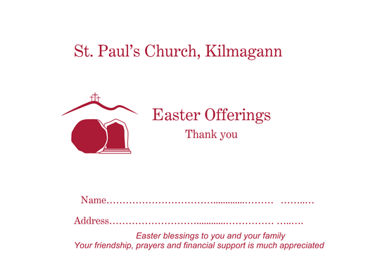 Easter C6 Envelope Single Colour - Tomb & Crosses