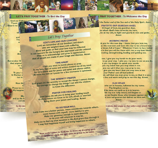 LET'S PRAY TOGETHER Prayer Card