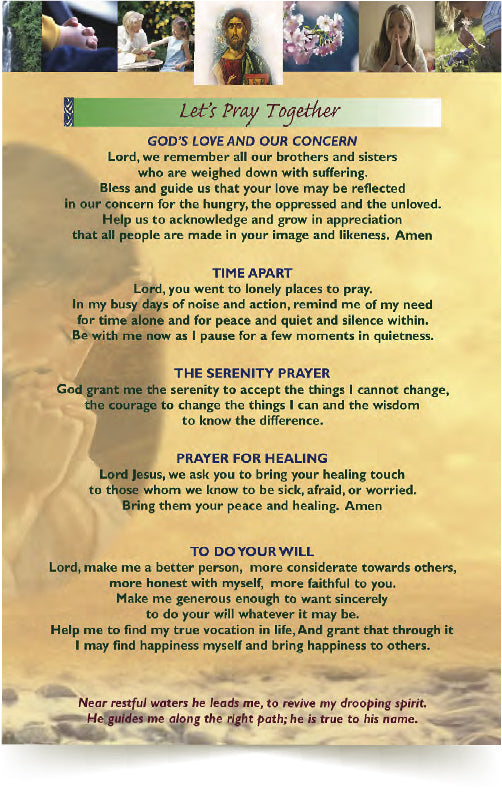 LET'S PRAY TOGETHER Prayer Card