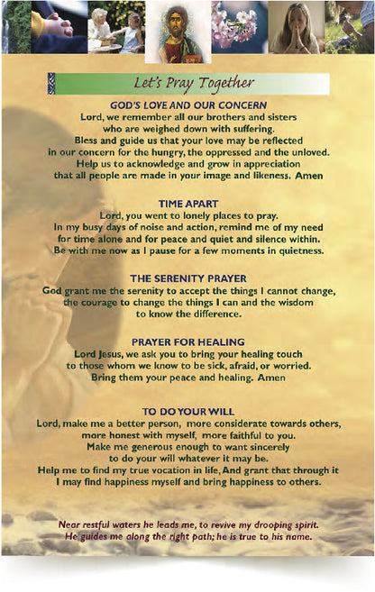 LET'S PRAY TOGETHER Prayer Card