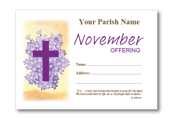 FORGET ME NOT November C6 Envelope