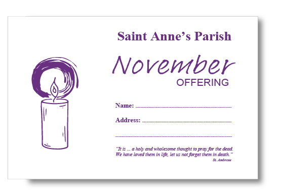 PURPLE CANDLE November C6 Envelope