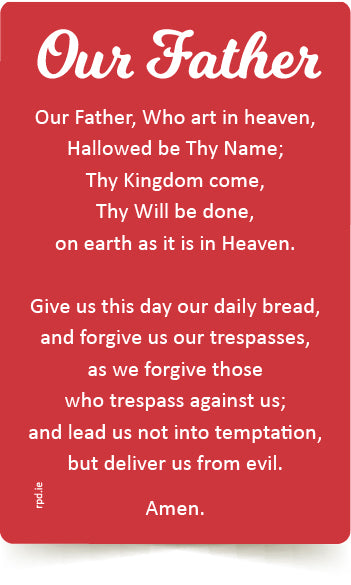 OUR FATHER Prayer Card – RPD Limited