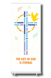The Gift of God is Eternal Pull Up Banner