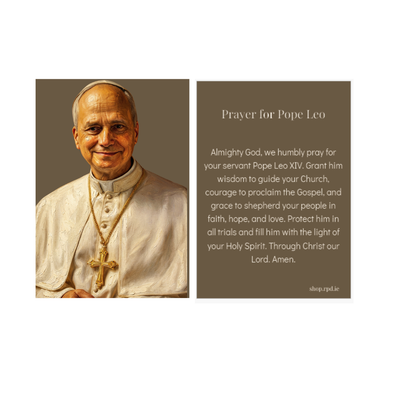 Pope Leo XIV A7 Prayer Card (Prayer for Pope Leo)