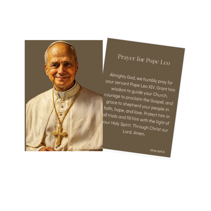 Pope Leo XIV A7 Prayer Card (Prayer for Pope Leo)