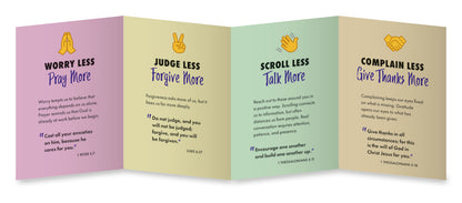 Positive Lent A6 folded Card