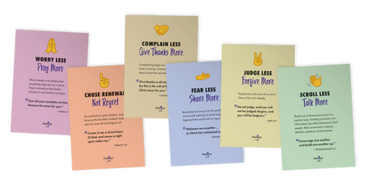 Positive Lent Posters Pack of 6 A3