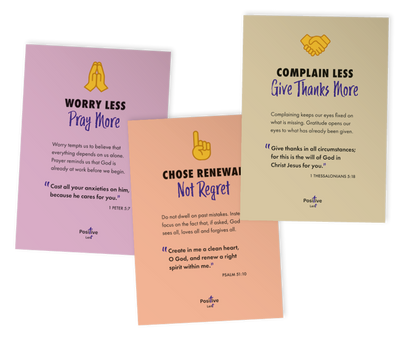 Positive Lent Posters Pack of 6 A3