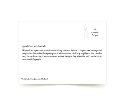 Grandparents & the Elderly LEAFLET + POSTCARD