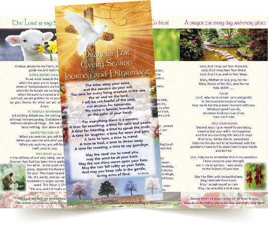 PRAYERS FOR EVERY SEASON - Journey and Pilgrimage Prayer Card