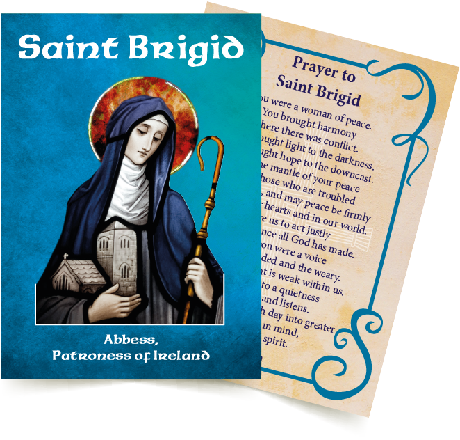ST. BRIGID Prayer Card
