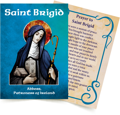 ST. BRIGID Prayer Card