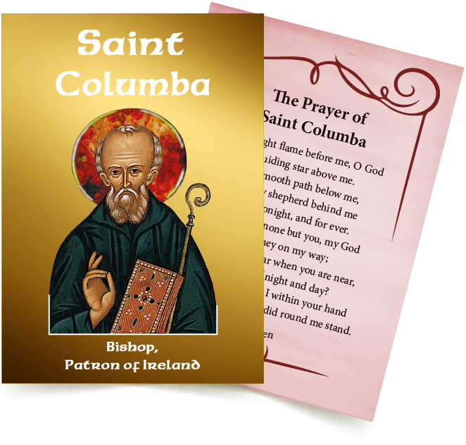 ST. COLUMBA Prayer Card