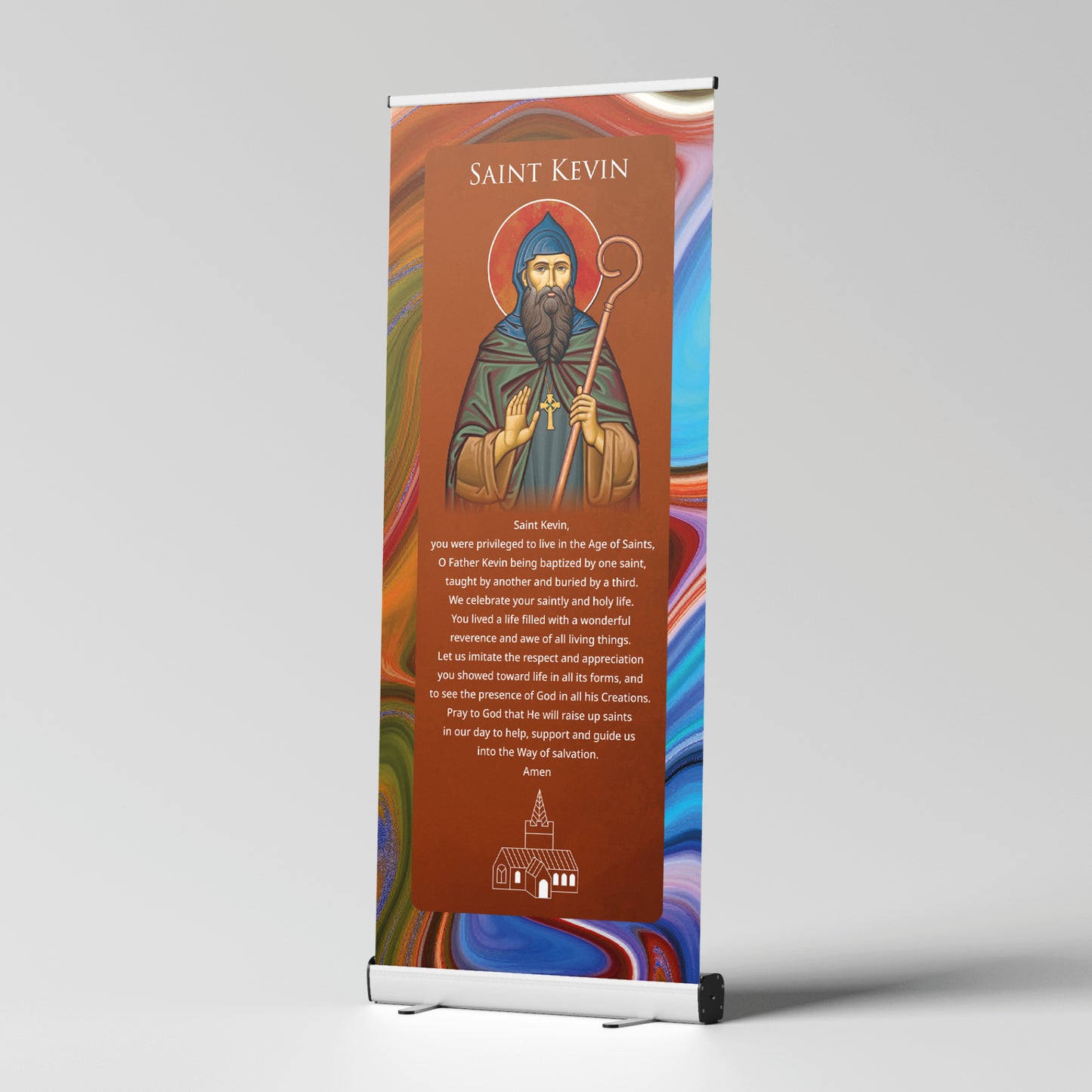 St. Kevin Pull Up Banner