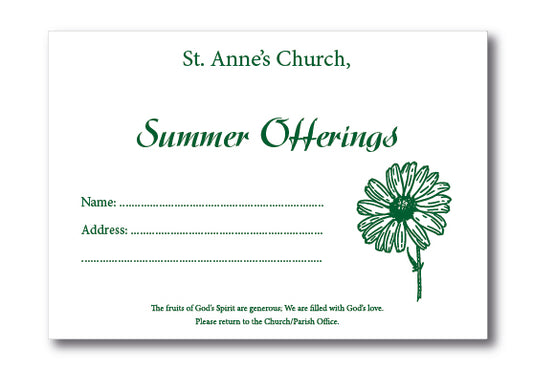 SUMMER SUNFLOWER C6 Envelope SINGLE COLOUR