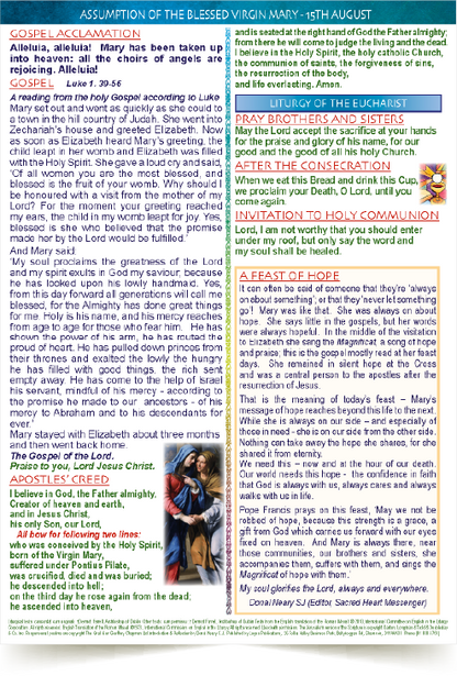The Assumption MISSALETTE