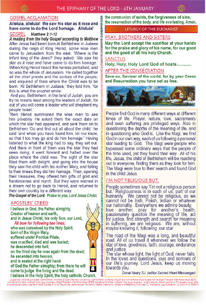 The Epiphany MISSALETTE