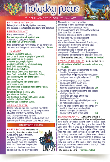 The Epiphany MISSALETTE