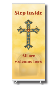 WELCOME Pull Up Banner
