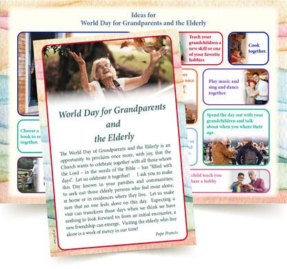 Grandparents & the Elderly LEAFLET + POSTCARD