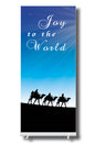 JOY TO THE WORLD  Christmas Pull Up Banner