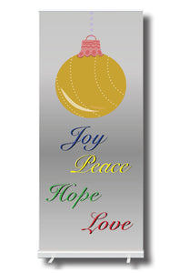 CHRISTMAS BAUBLE - Christmas Pull Up Banner
